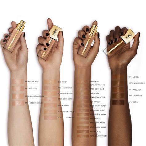 ysl touche eclat foundation|YSL touche eclat shade chart.